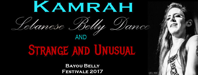 Male belly dancer Kamrah at Bayou Belly Festivale belly dance festival